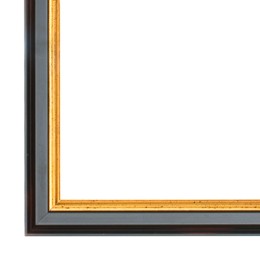 Black with gold schilderijlijst van de serie ACADEMIE in de kleur zwart