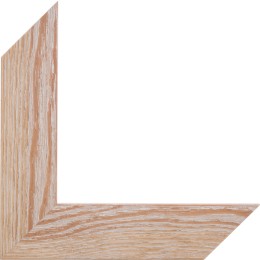 Flat split rail tan schilderijlijst van de serie LANCASTER in de kleur blank