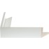 Mat wit baklijst 40 mm  schilderijlijst van de serie STUDIO FLOATER in de kleur wit