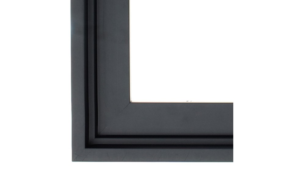 Float Black met trap schilderijlijst van de serie FLOATS in de kleur zwart
