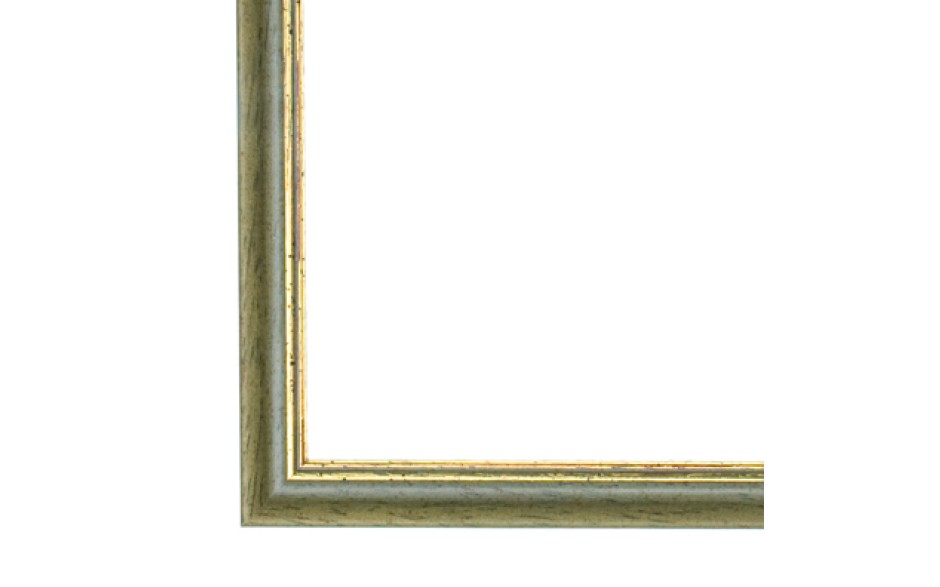 3014-7130 schilderijlijst van de serie AURA in de kleur groen gouden bies