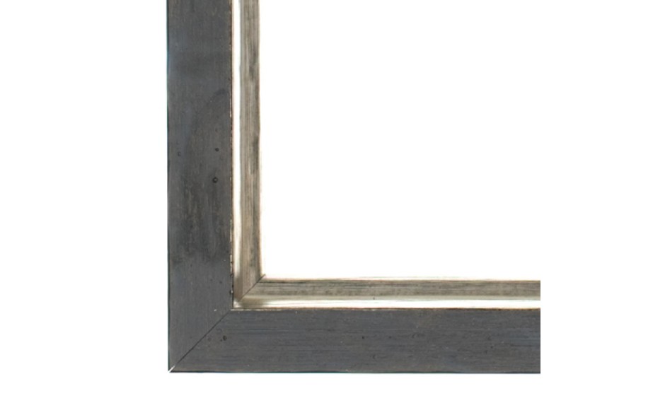 Zwart zilver schilderijlijst van de serie LUCERNE in de kleur zilver