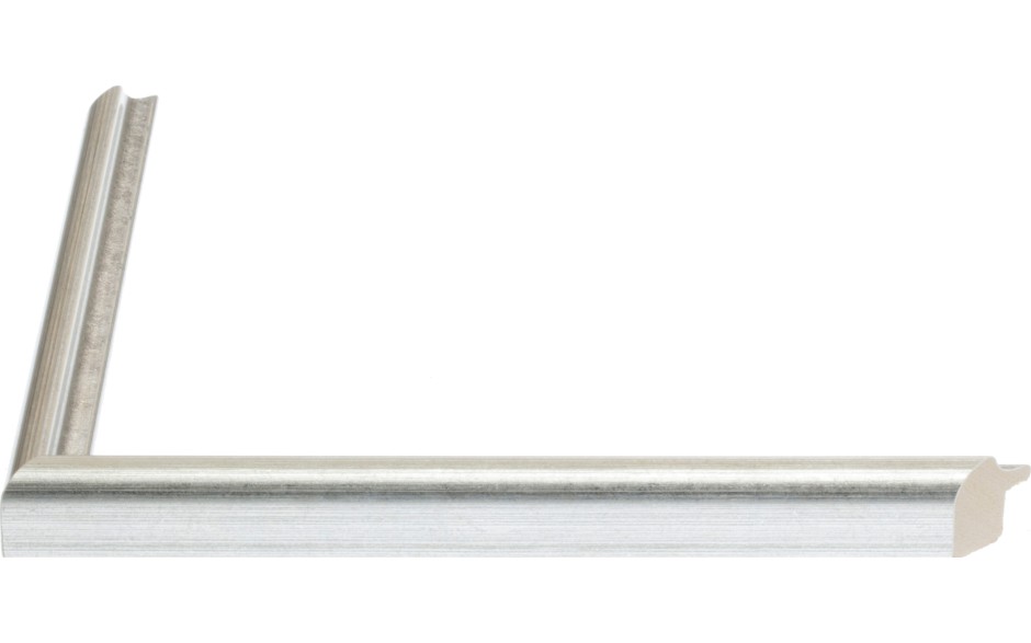 Shabin silver on white schilderijlijst van de serie OSLO in de kleur zilver