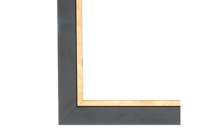 Black and Gold schilderijlijst van de serie Petite in de kleur zwart