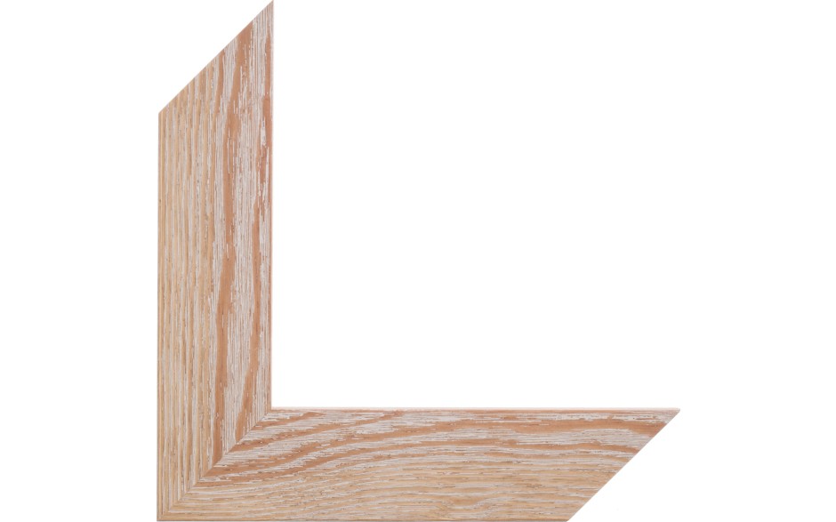 Flat split rail tan schilderijlijst van de serie LANCASTER in de kleur blank