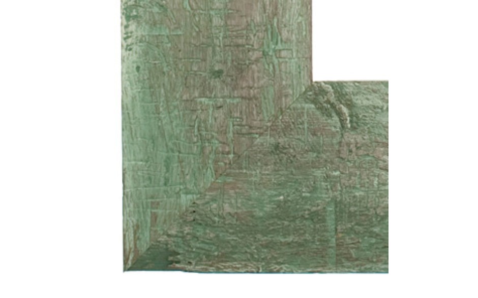 Verde schilderijlijst van de serie STEIGERHOUT in de kleur groen