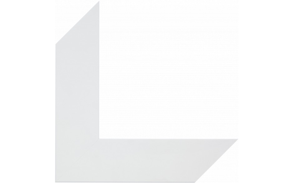 Mat wit 60 x 18 schilderijlijst van de serie PLANO in de kleur wit