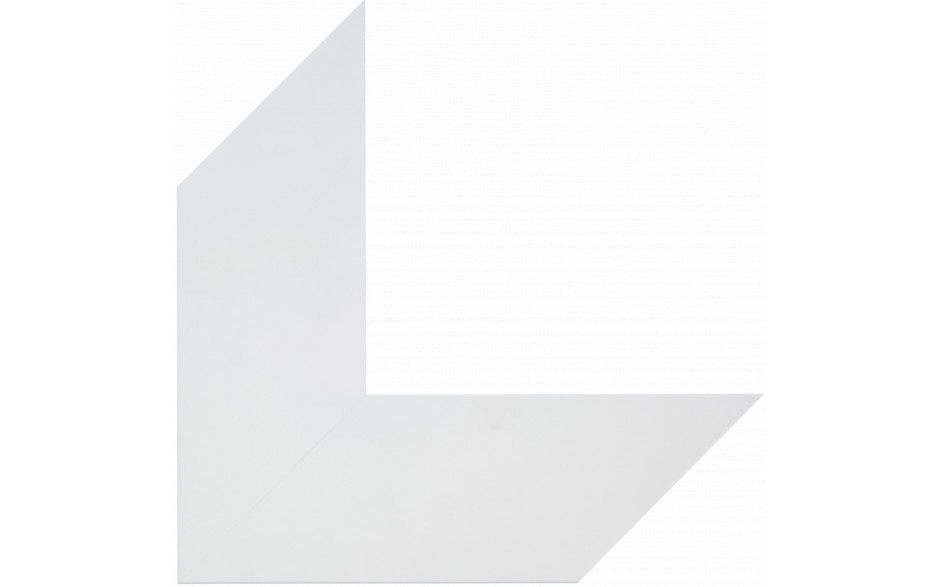 Mat wit 90 x 18 schilderijlijst van de serie PLANO in de kleur wit