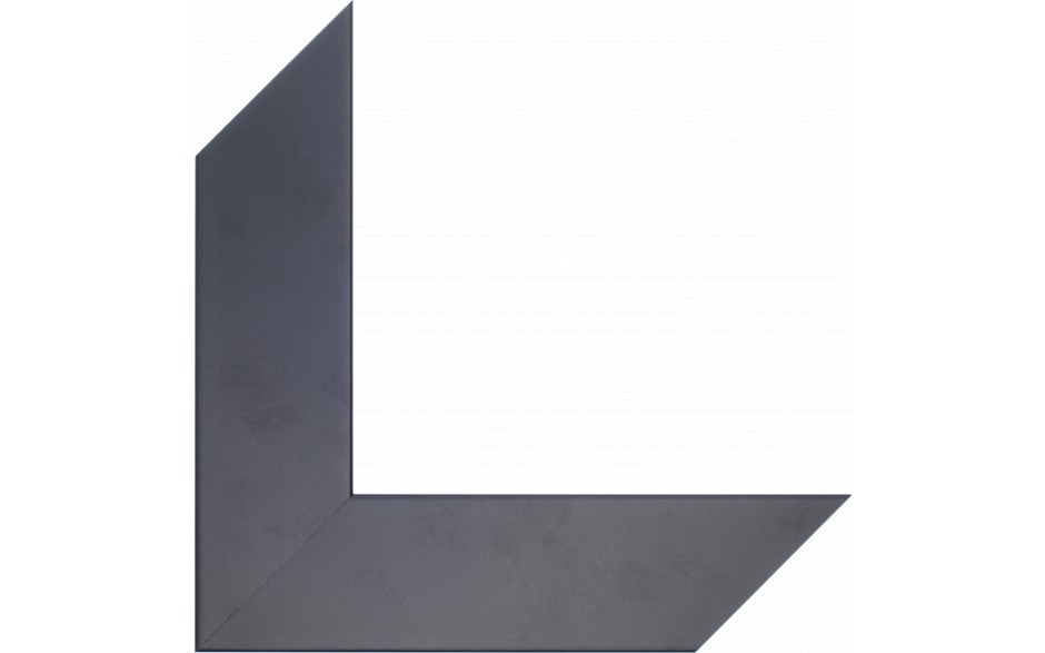 Mat zart 60 x 18 schilderijlijst van de serie PLANO in de kleur zwart