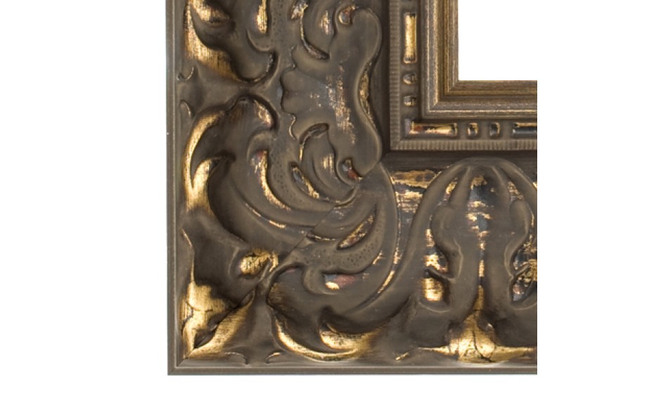 Donker goud schilderijlijst van de serie PRAGUE in de kleur goud