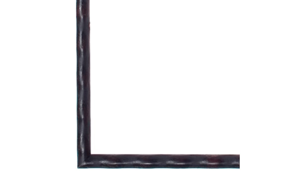 Antico robbel op rood schilderijlijst van de serie Antico in de kleur zwart