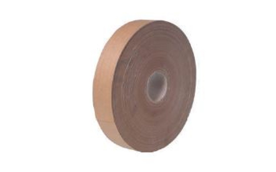 Papiertape bruin gegomd 35 mm breed / rol 200 meter