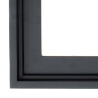Float Black met trap schilderijlijst van de serie FLOATS in de kleur zwart
