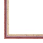 Rood gouden bies schilderijlijst van de serie AURA in de kleur bruin