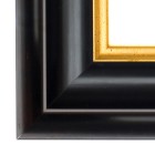 Black with gold schilderijlijst van de serie ACADEMIE in de kleur zwart