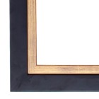 Black/Gold schilderijlijst van de serie Metropolitan in de kleur zwart