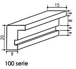M100 Basic Natural line - Technische tekening